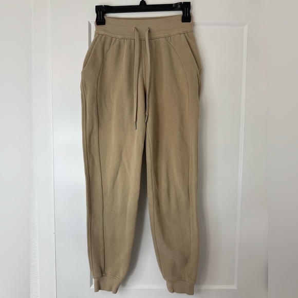 lululemon athletica Pants - Lululemon Scuba Beige Drawstring Jogger